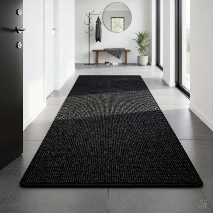 Dörrmatta Sisal Svart 70 x 140 cm 
